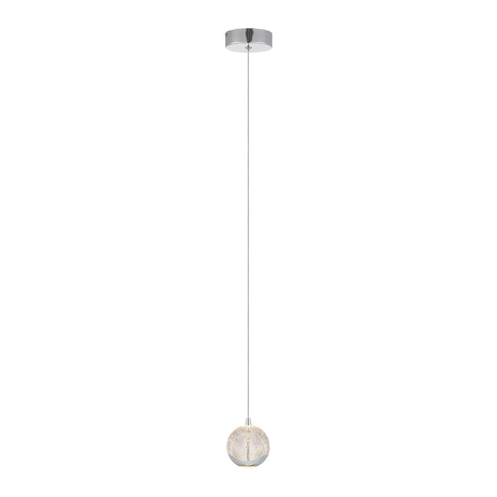 Buy Pendant Lights Australia SEGOVIA Pendant Light Chrome Clear 3000K - SEGOVIA PE1-CH