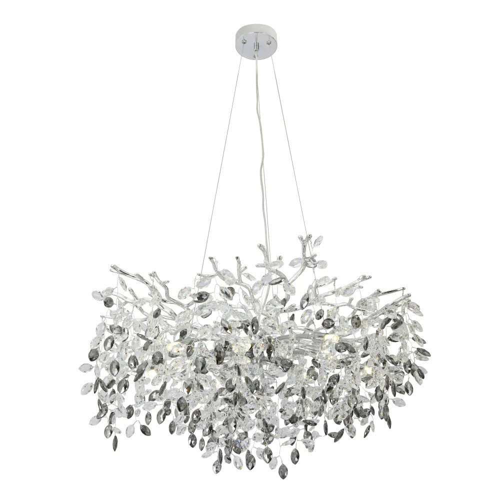 Buy Pendant Lights Australia MOLENA Pendant 10 Lights Chrome Smoke - MOLENA PE10-CH