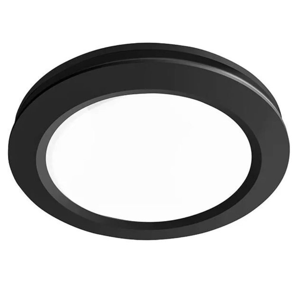 Buy Exhaust Fans Australia Saturn Round Exhaust Fan W305mm With LED Light Black 3CCT - MXFSLR20M
