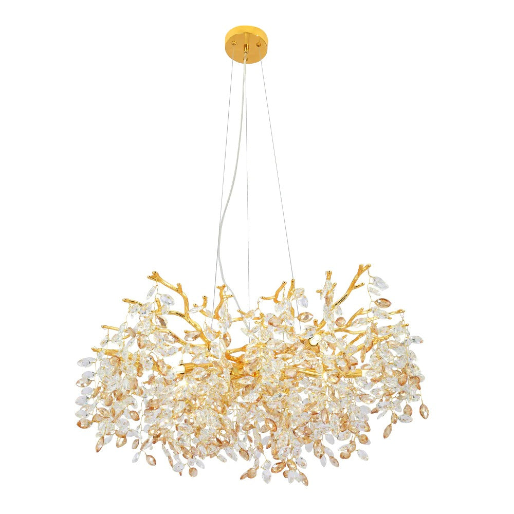 Buy Pendant Lights Australia MOLENA Pendant 10 Lights Gold Amber - MOLENA PE10-GD