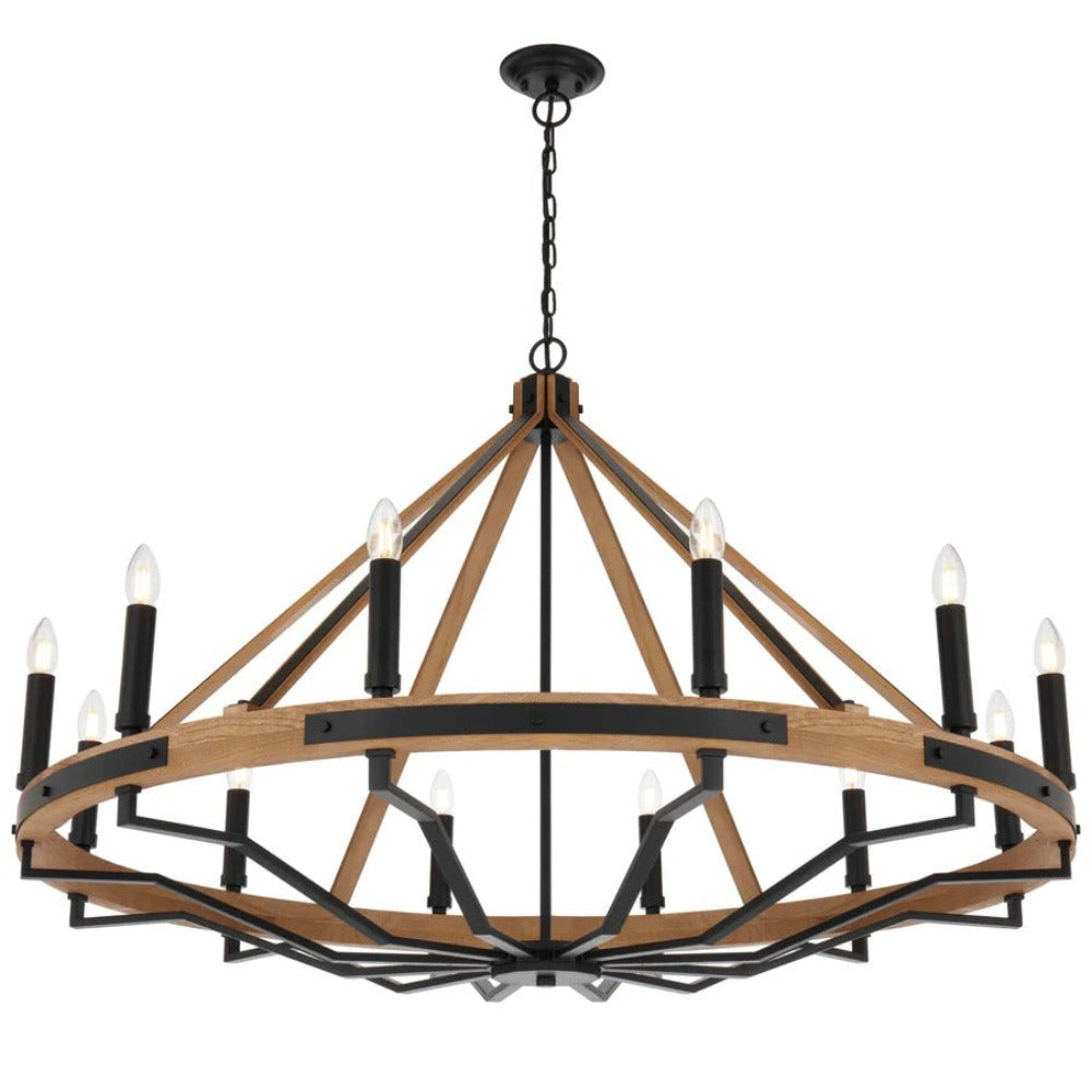 Buy Chandeliers Australia DARIEN Pendant 12 Lights Ash & Black Matt - DARIEN PE12-ASH
