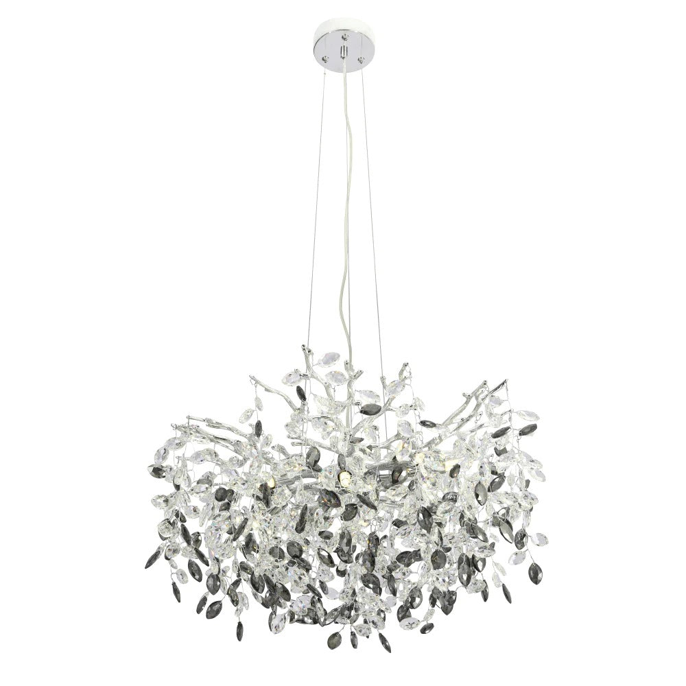 Buy Pendant Lights Australia MOLENA Pendant 8 Lights Chrome Smoke - MOLENA PE8-CH