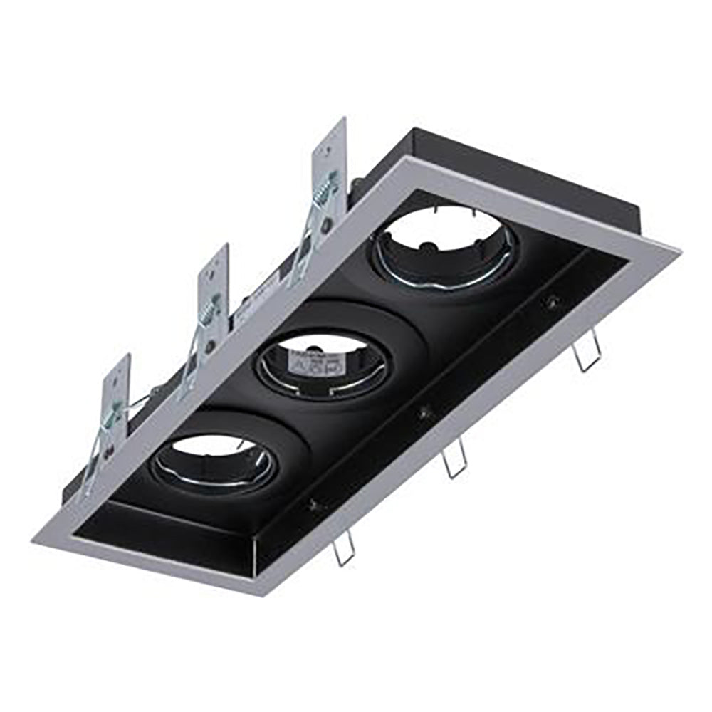 Buy Downlight Frames Australia Slotter Rectangle Downlight Frame L328mm Silver Aluminium - 70005