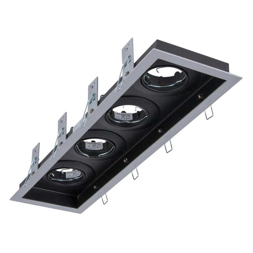 Buy Downlight Frames Australia Slotter Rectangle Downlight Frame L428mm Silver Aluminium - 70007
