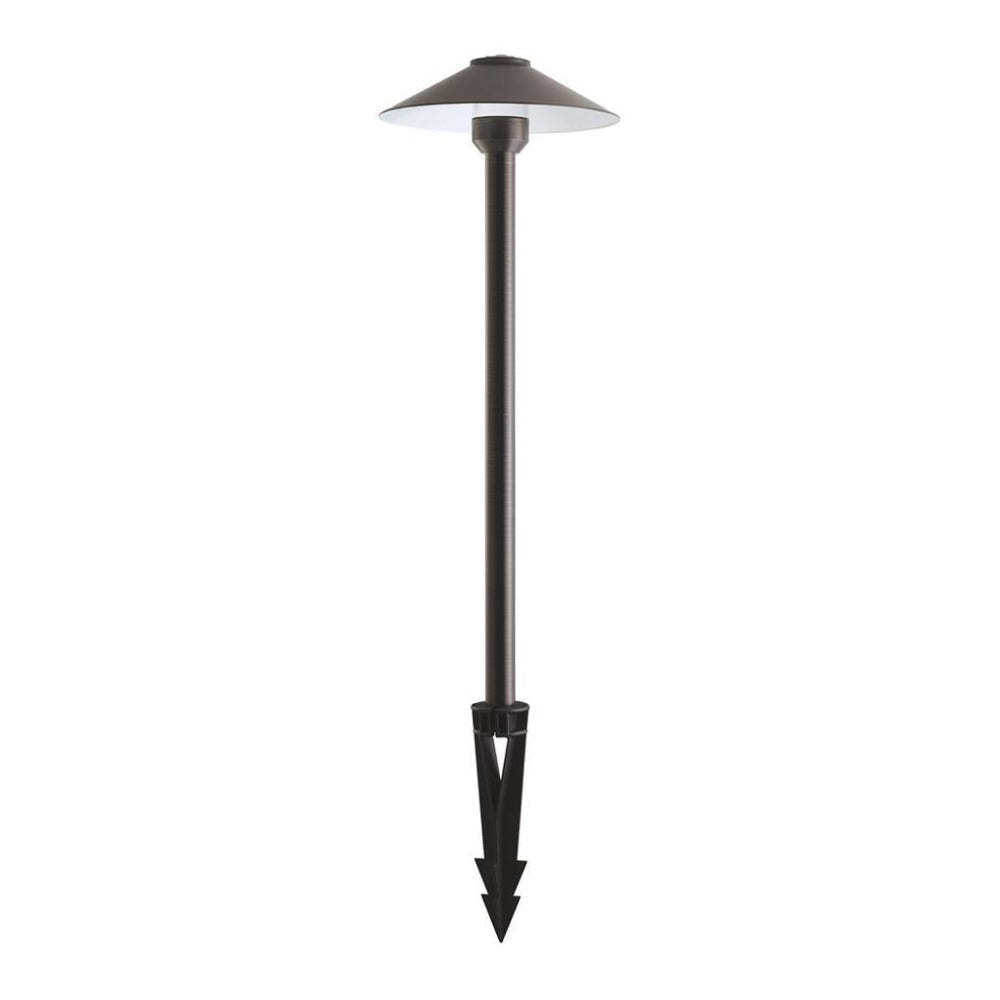 DUSK Spike Light 12V W200mm H457mm Black Solid Brass - 19110