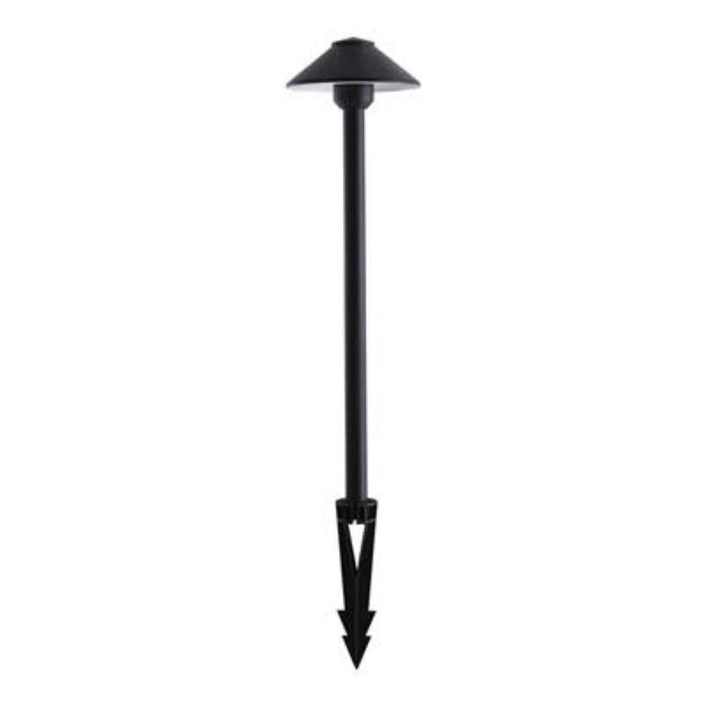 DUSK Spike Light 12V W155mm H457mm Black Solid Brass - 19109