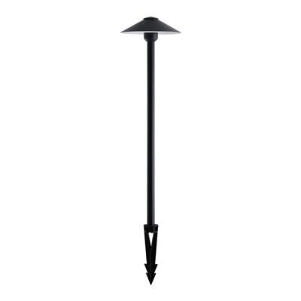 DUSK Spike Light 12V W200mm H610mm Black Solid Brass - 19114