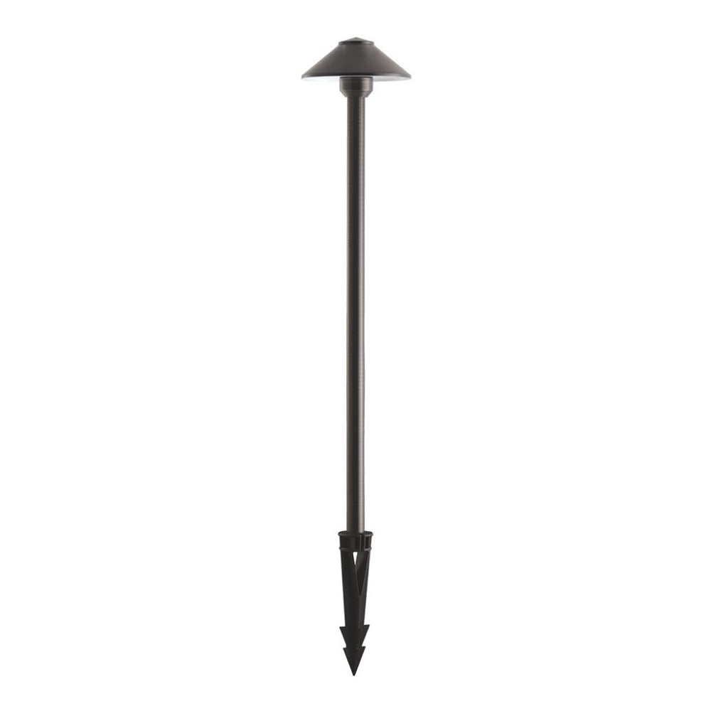 DUSK Spike Light 12V W155mm H610mm Black Solid Brass - 19113