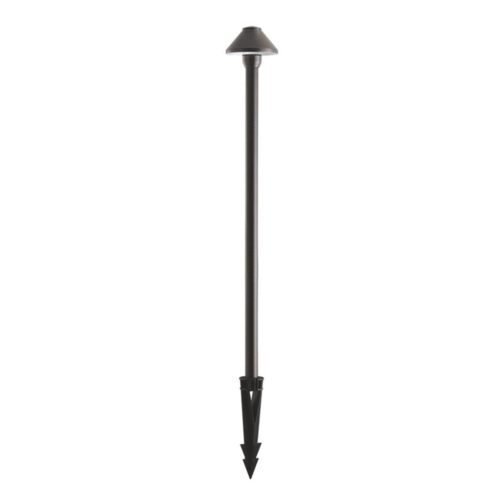 DUSK Spike Light 12V W84mm H610mm Black Solid Brass - 19112