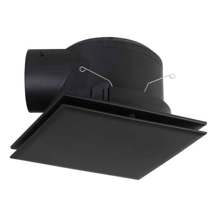 Samba Plastic Square Exhaust Fan Black - 206817N