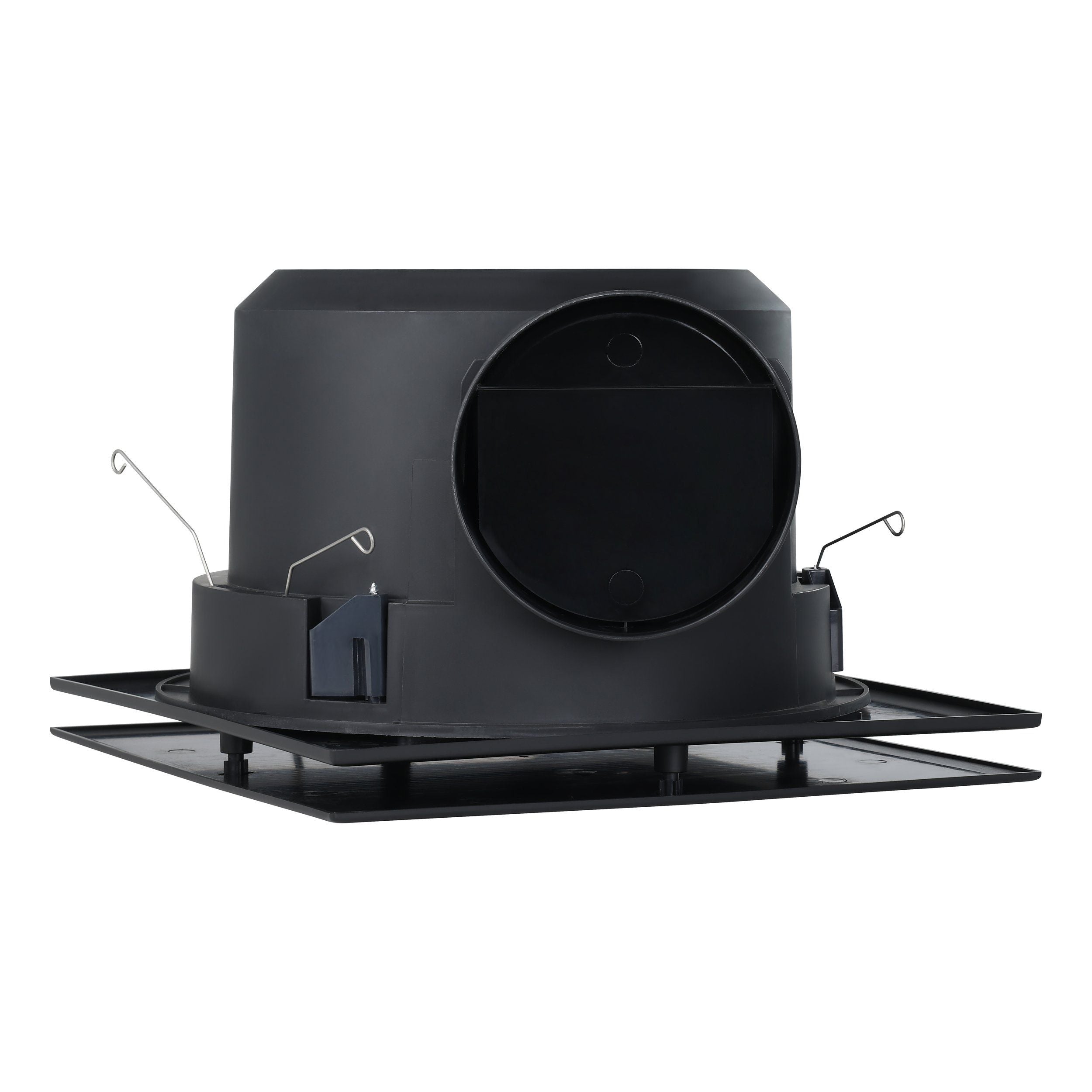 Samba Plastic Square Exhaust Fan Black - 206817N
