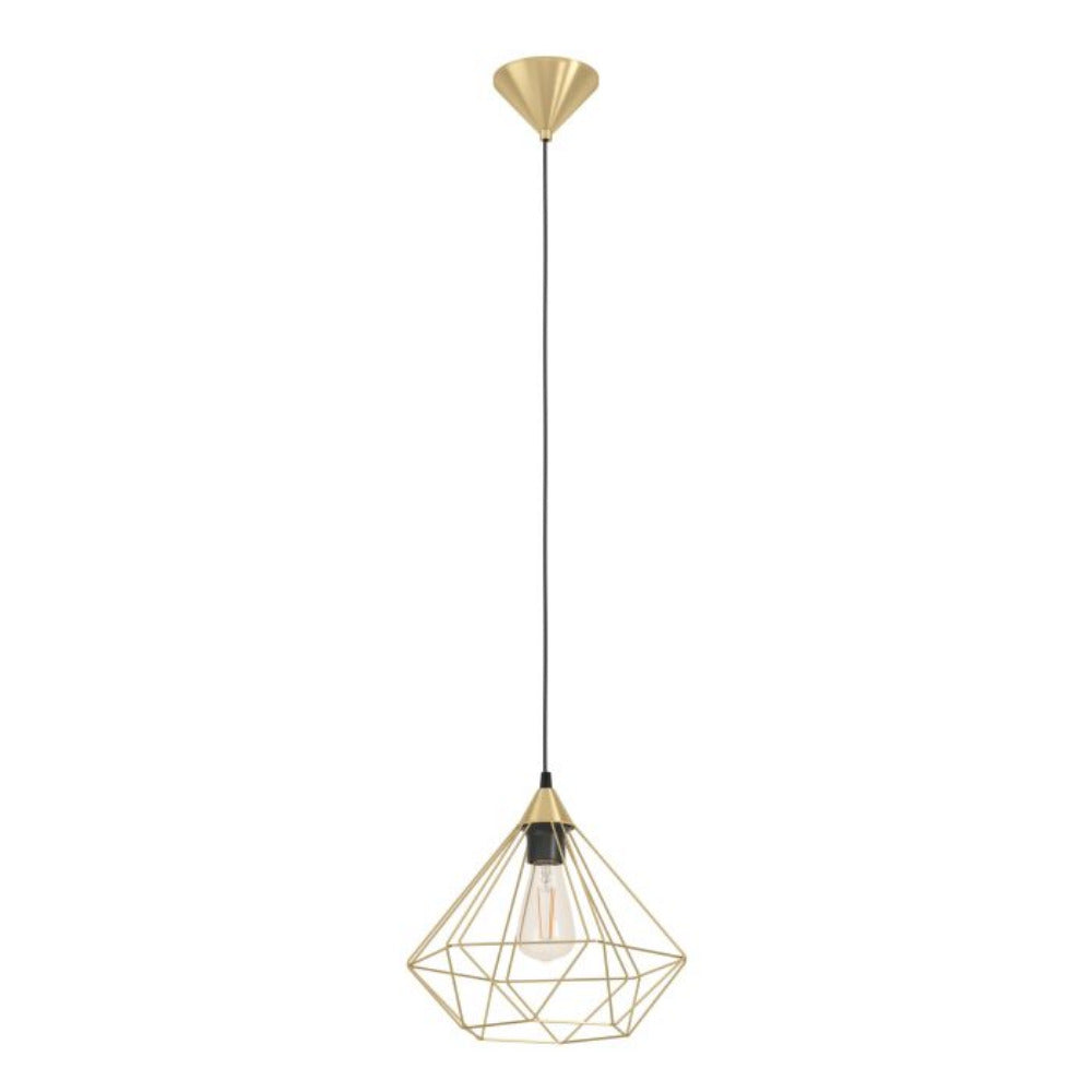 TARBES Pendant Light W325mm Brushed Brass Steel - 43679N