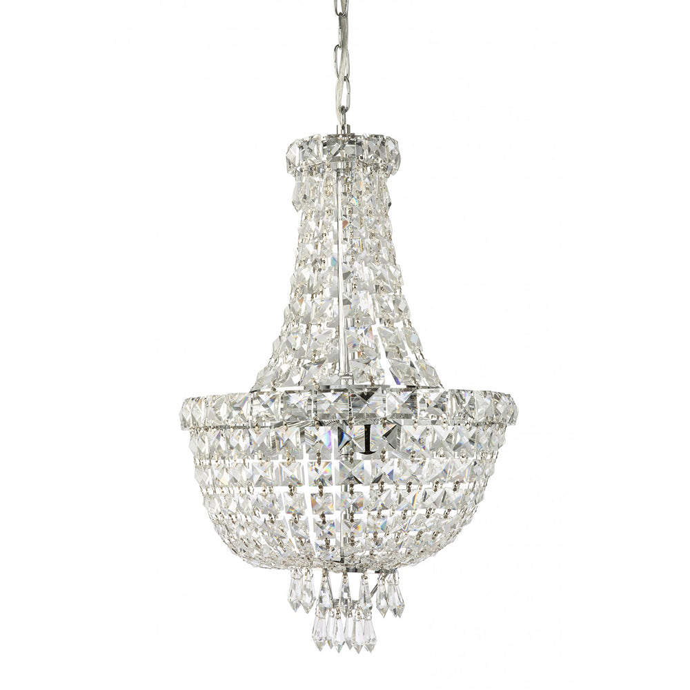 Buy Chandeliers Australia Fiorentino Lighting - OLBIA 7 Light Crystal Chandelier Chrome