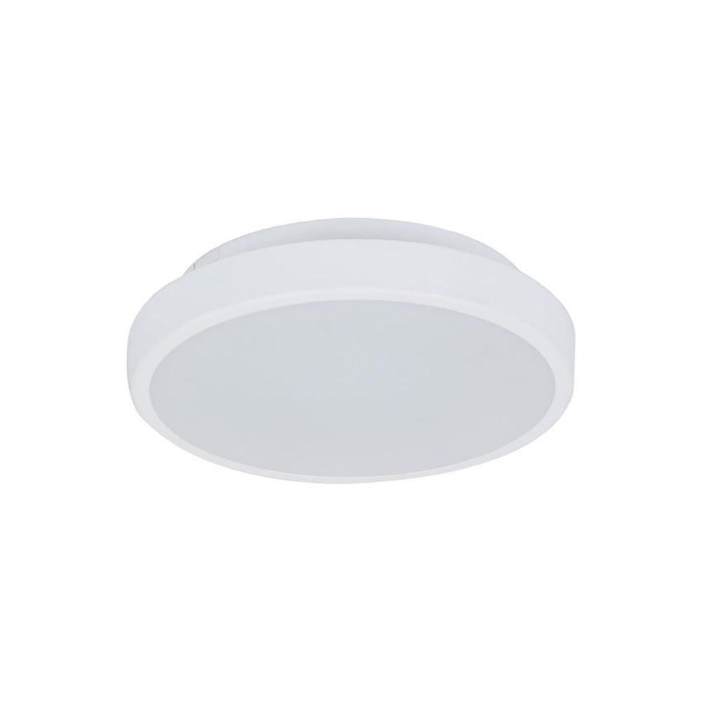 Buy LED Oyster Lights Australia Easy Round LED Oyster Light W250mm White Polycarbonate 3CCT - 20954