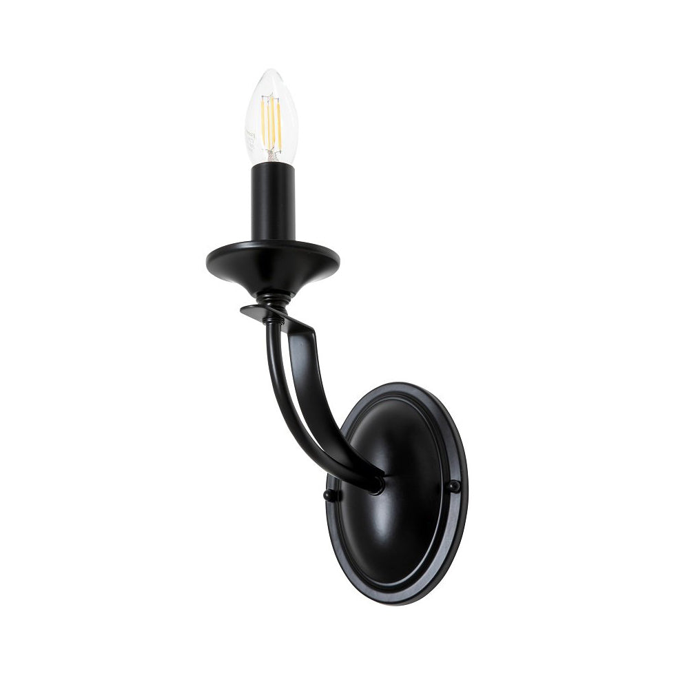 Buy Wall Sconce Australia Fiorentino Lighting - HOODSHIRE 1 Light Wall Light Black