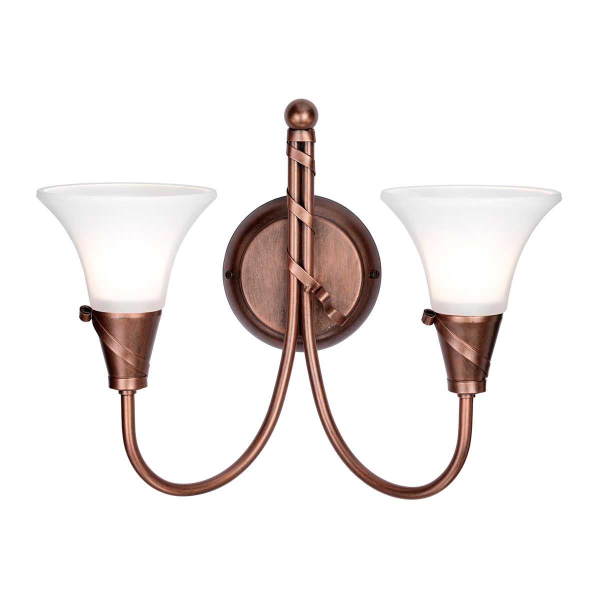 Emily 2 Light Wall Light Copper Patina - EM2-COPPER