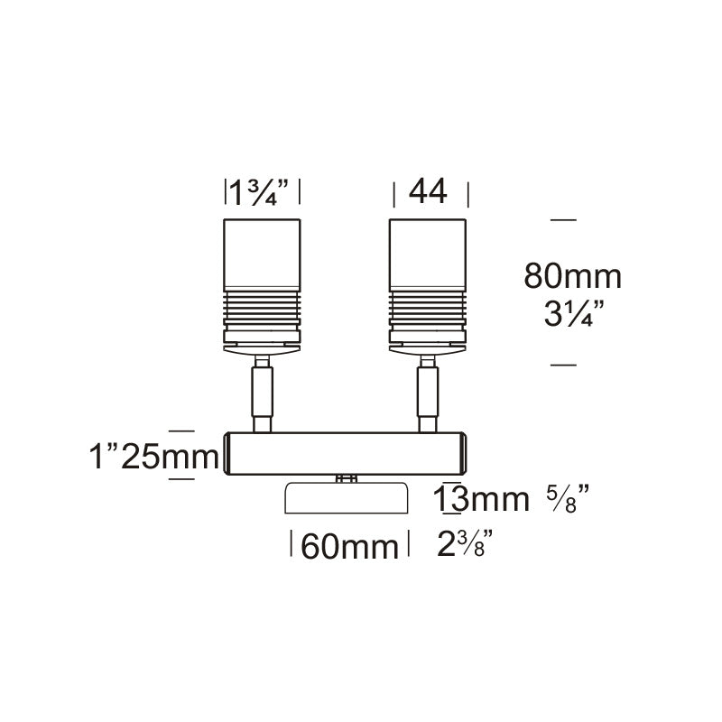 Euro Twin Wall Spotlight Copper - ETWS/COP