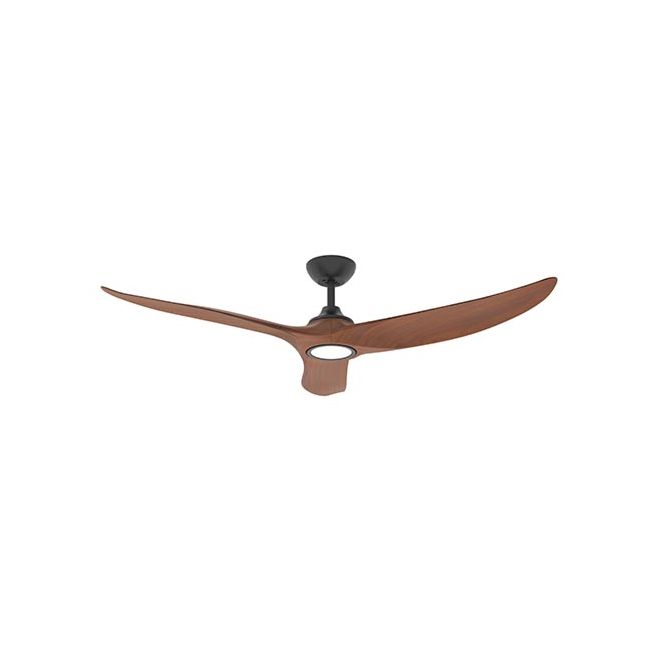 Evolve LED EC/DC 52" Ceiling Fan with Remote Tri Color Matt Black & Koa - E365L