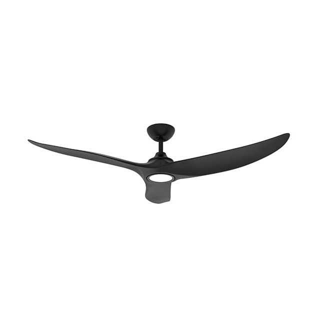 Evolve LED EC/DC 60" Ceiling Fan with Remote Tri Color Matt Black - E367L
