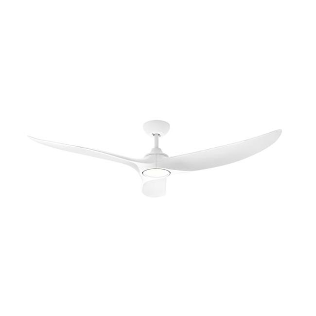 Evolve LED EC/DC 60" Ceiling Fan with Remote Tri Color Matt White - E366L
