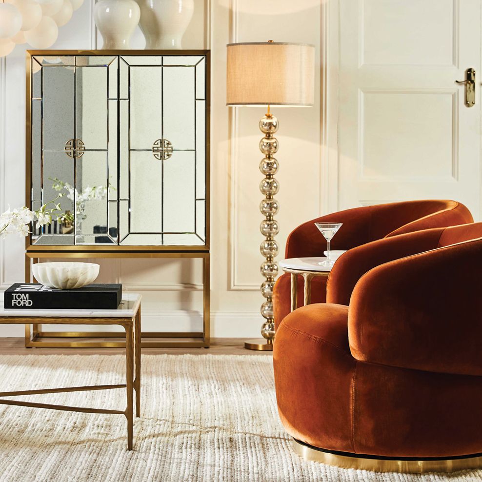 Evie Floor Lamp Brass - B11766