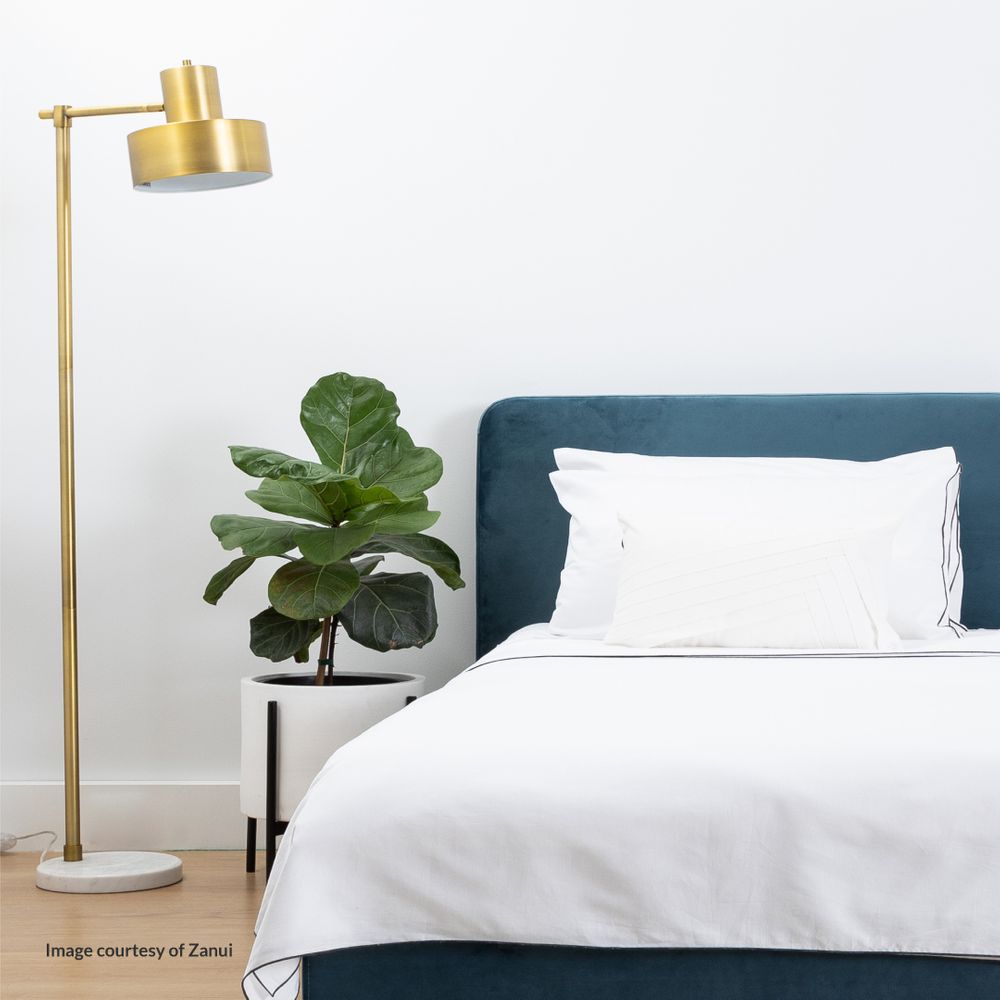 Marlin Floor Lamp Brass & White - 12099