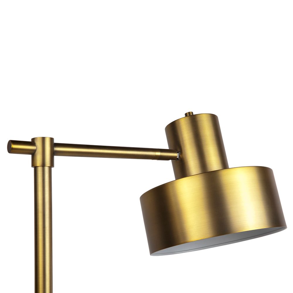 Marlin Floor Lamp Brass & White - 12099