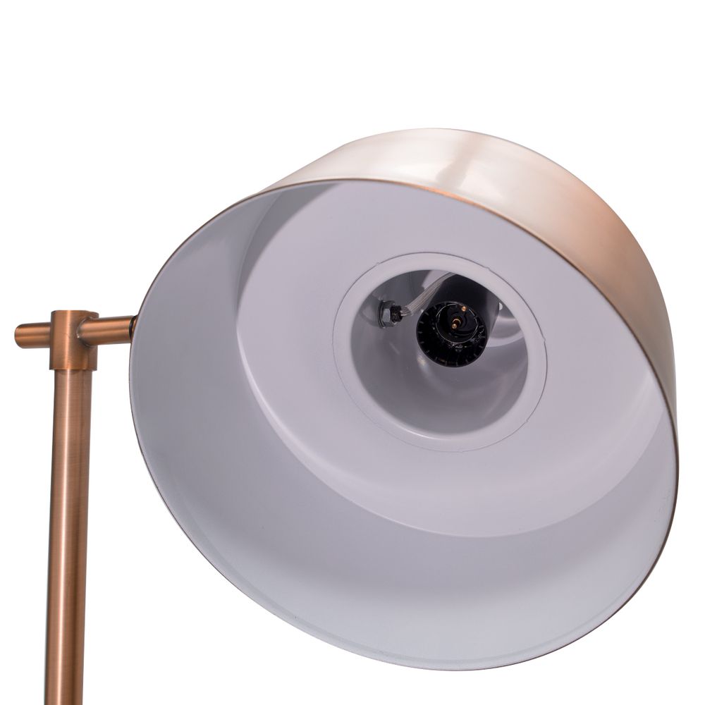 Marlin Floor Lamp Brass & White - 12099