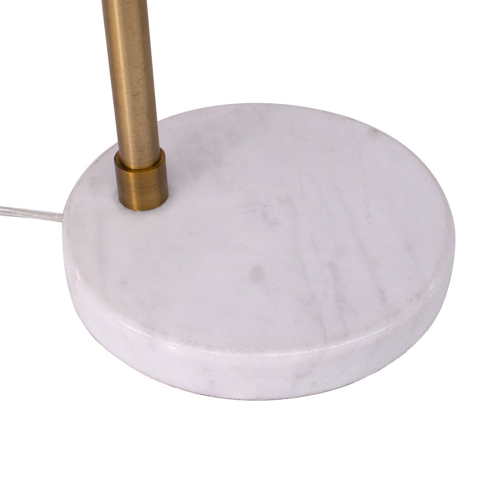Marlin Floor Lamp Brass & White - 12099