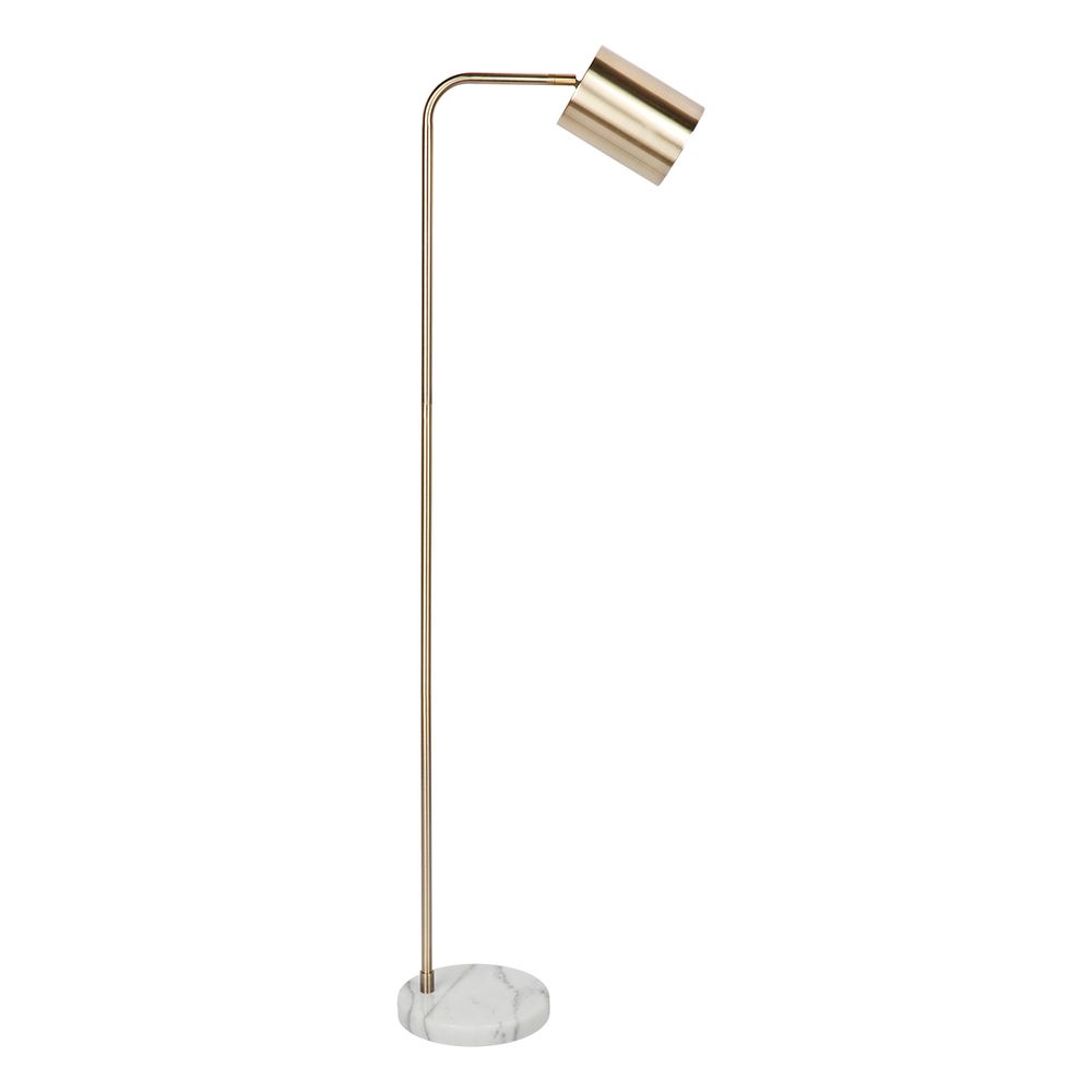Snapper Floor Lamp Brushed Brass - 12095