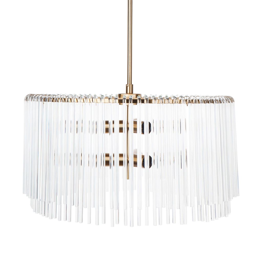 Zara Round Pendant Light Brass - 20549