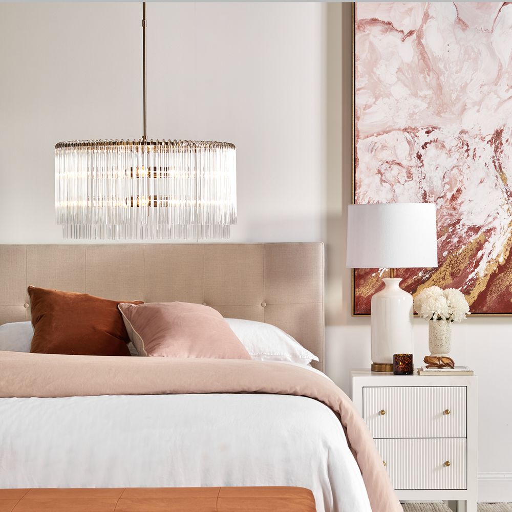 Zara Round Pendant Light Black - 20705