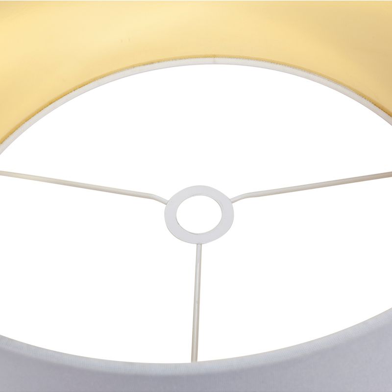 Paola Table Lamp White & Brass Base With White Shade - B12271