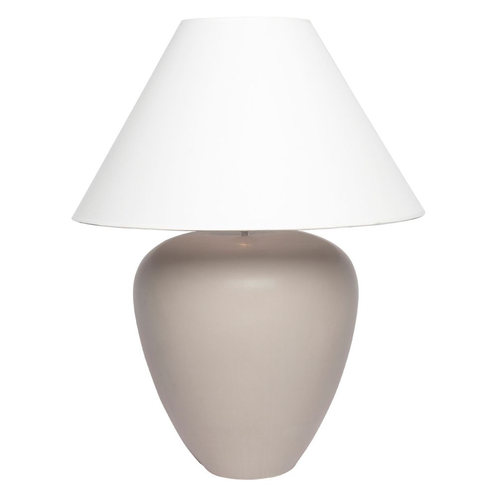 Picasso Table Lamp Natural Base With White Shade - B13287