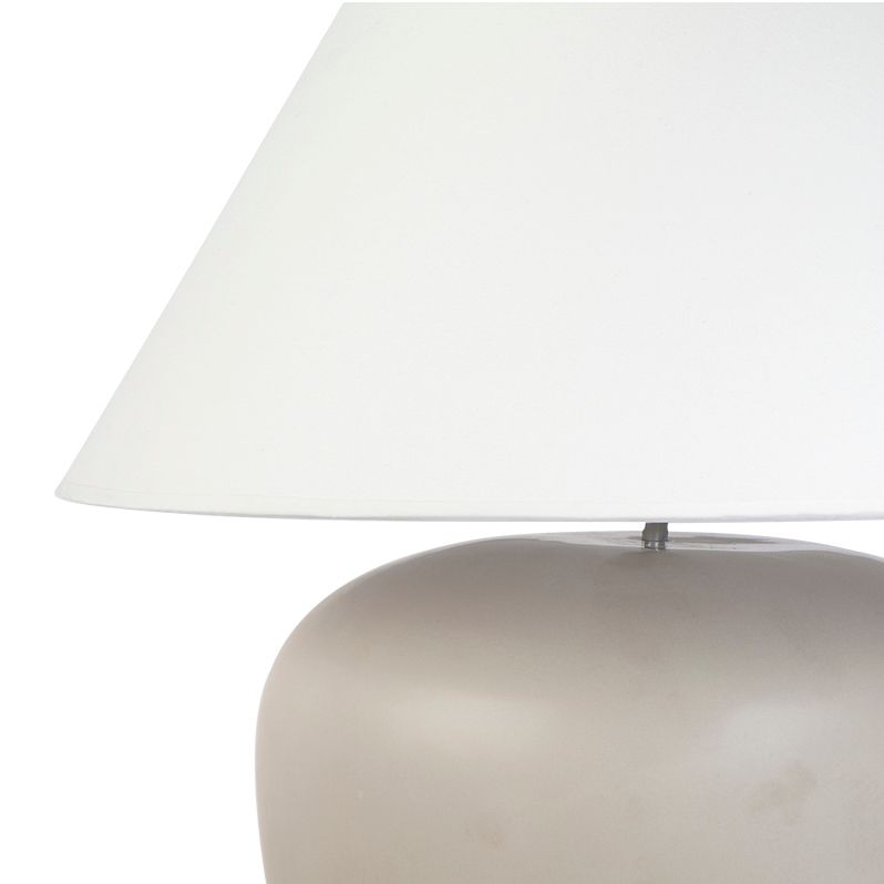 Picasso Table Lamp Natural Base With White Shade - B13287