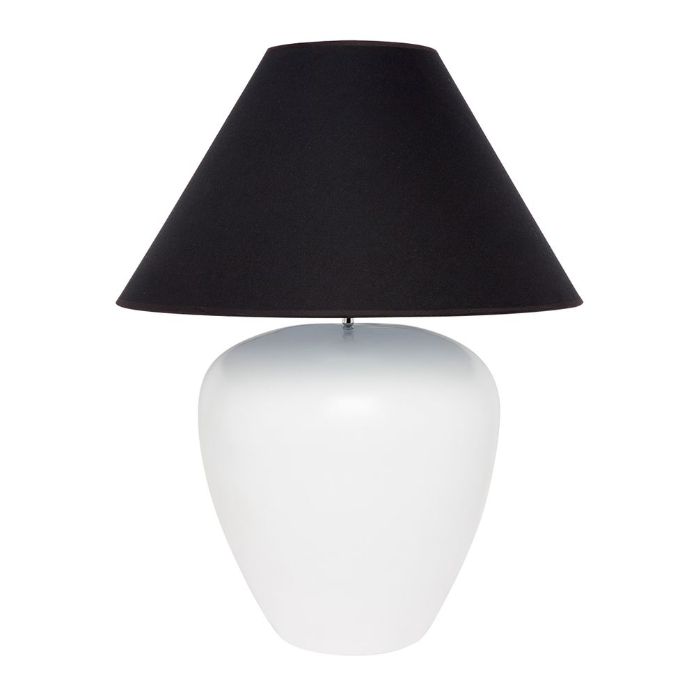 Picasso Table Lamp White Base With Black Shade - B13294