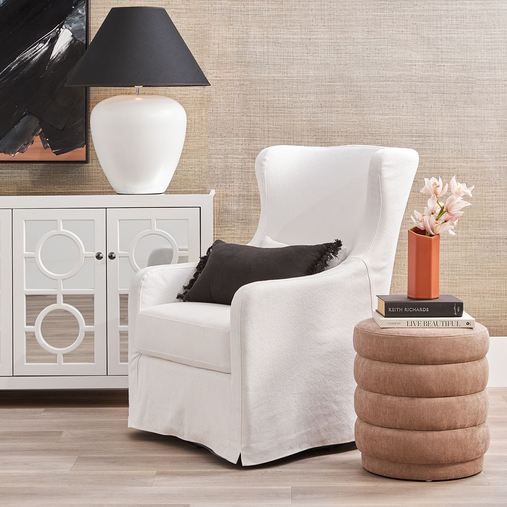 Picasso Table Lamp White Base With Black Shade - B13294