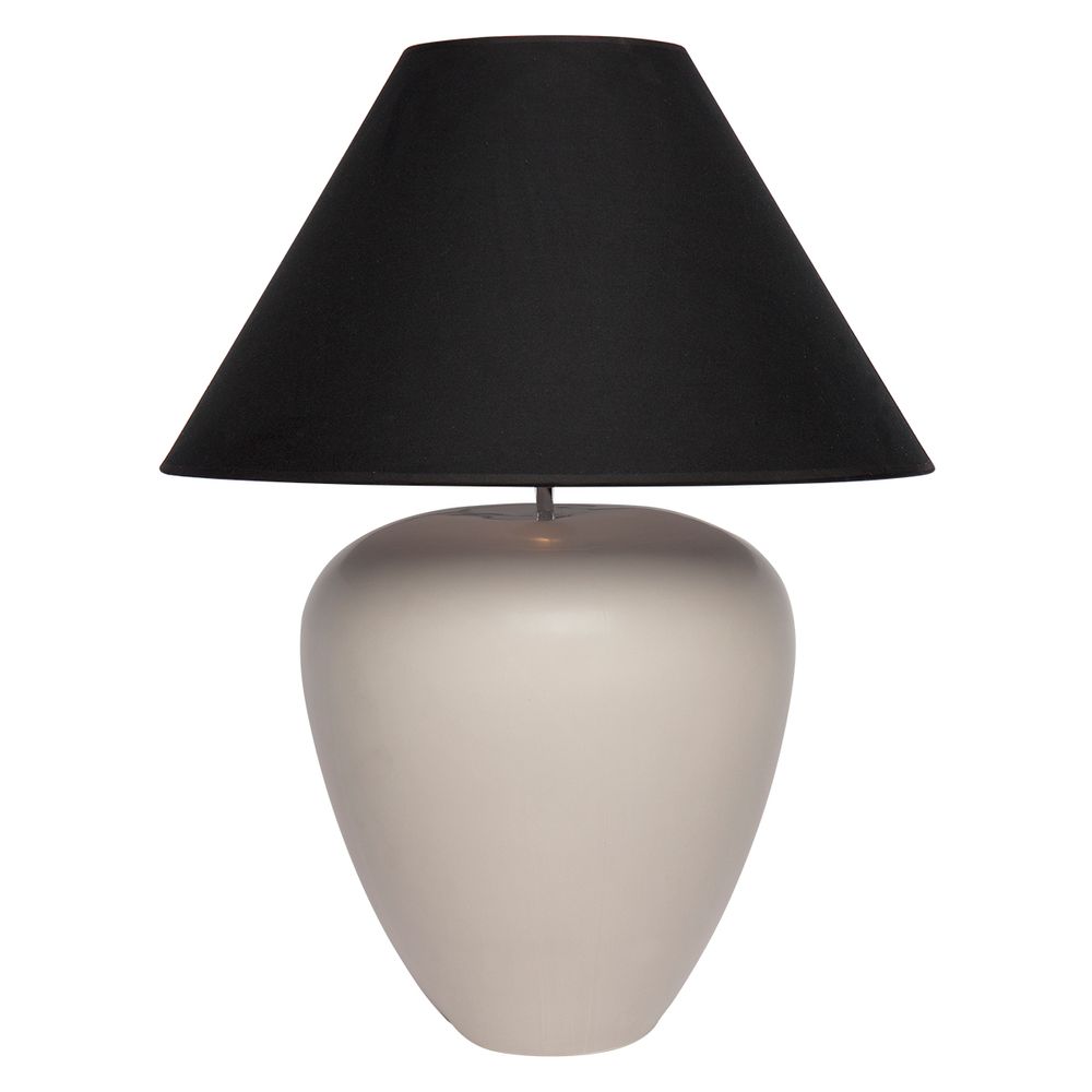 Picasso Table Lamp Natural Base With Black Shade - B13296