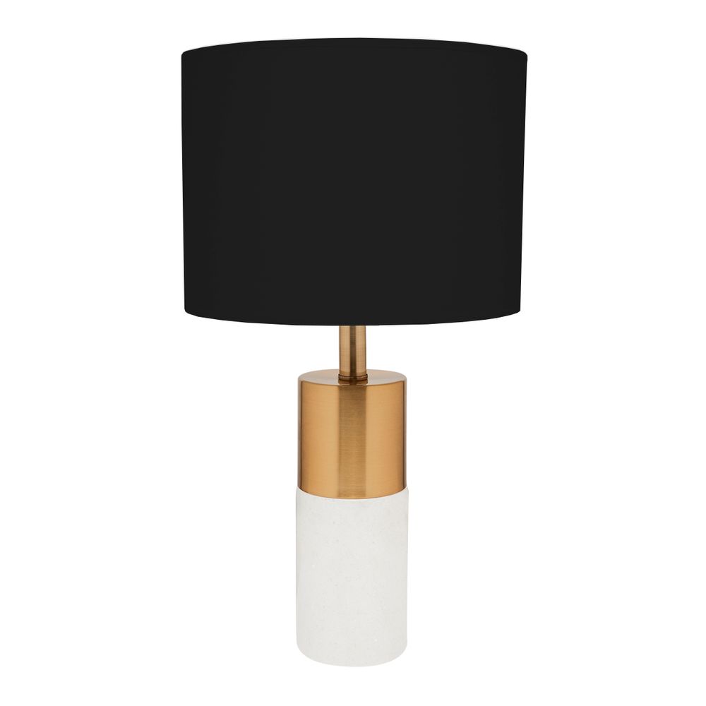Lane Table Lamp Brass Base With Black Shade - 13299