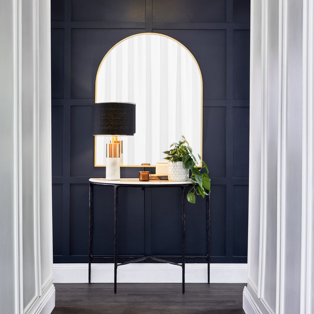 Lane Table Lamp Brass Base With Black Shade - 13299