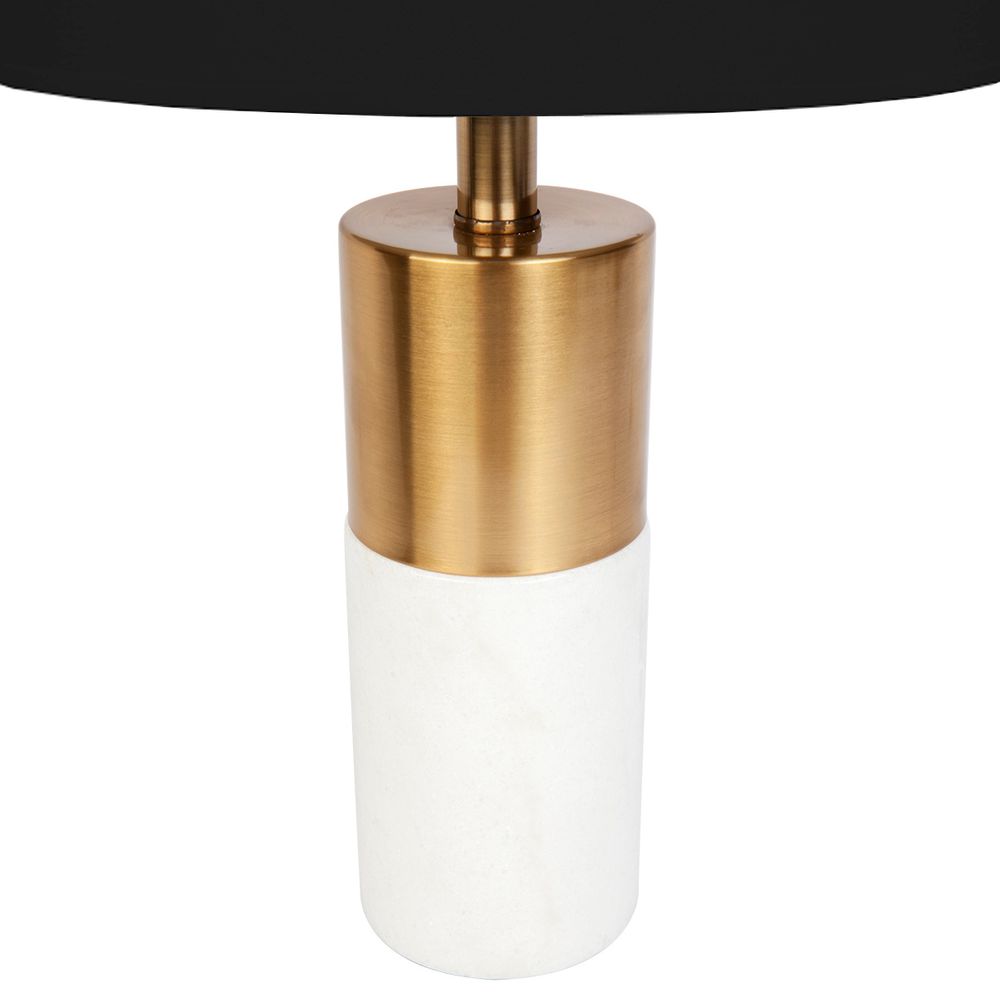 Lane Table Lamp Brass Base With Black Shade - 13299