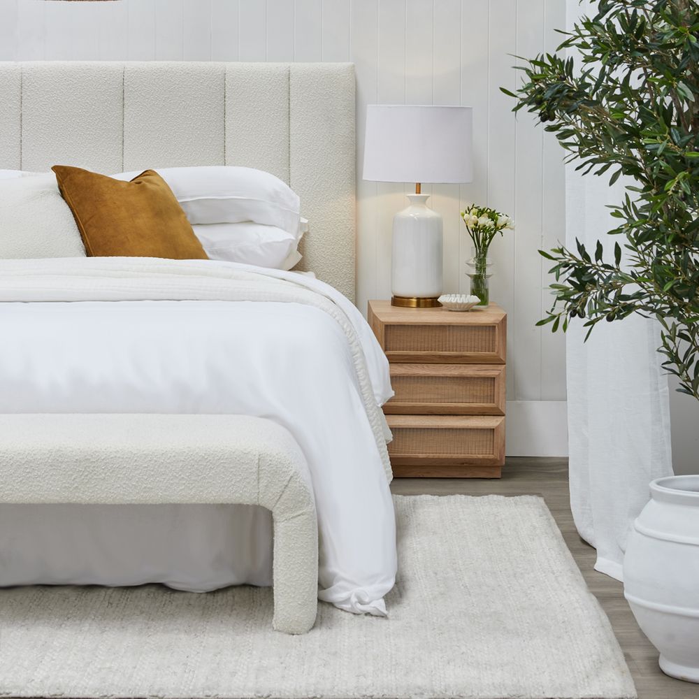 Camille Table Lamp White & Gold - 12238