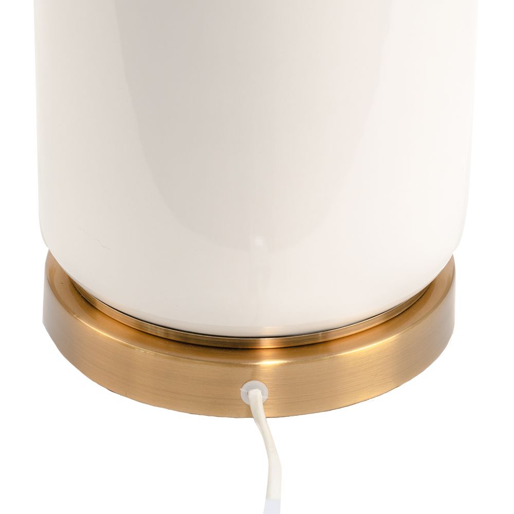 Camille Table Lamp White & Gold - 12238