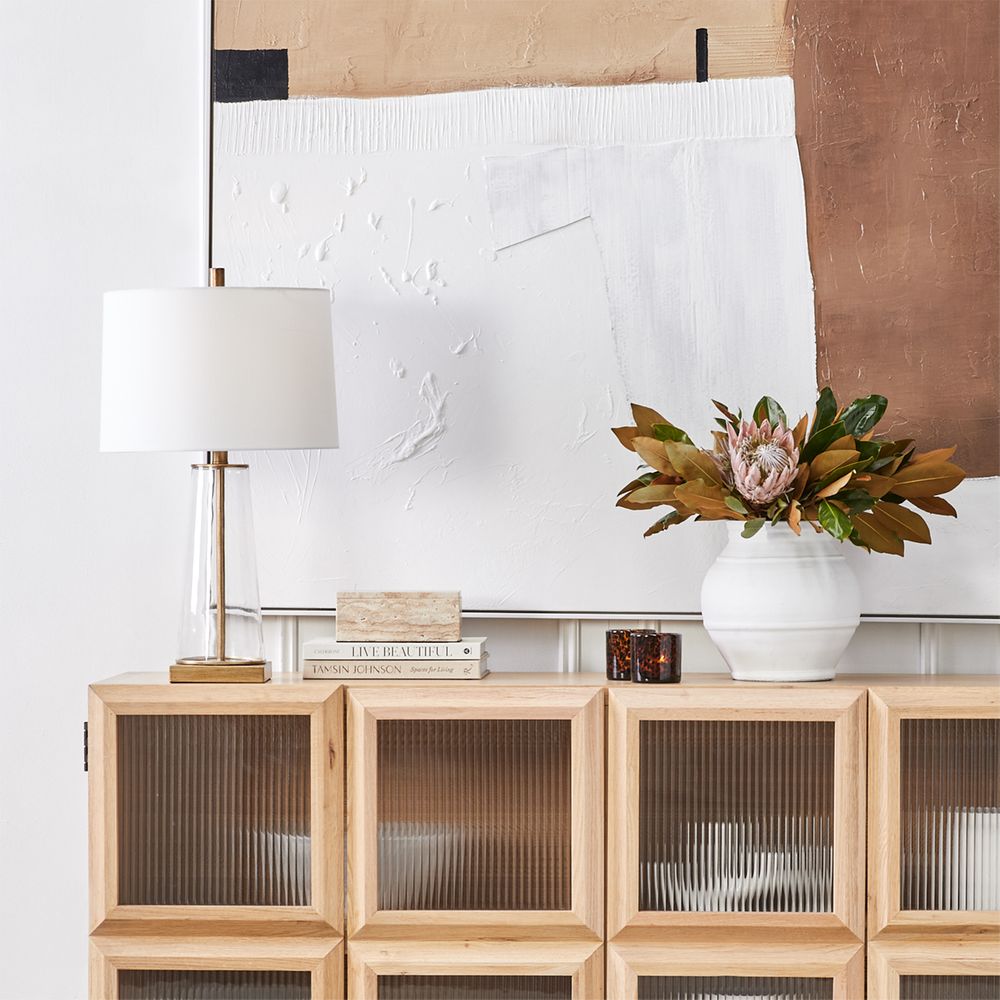 Aspen Table Lamp Antique Gold Base With White Shade - 13309