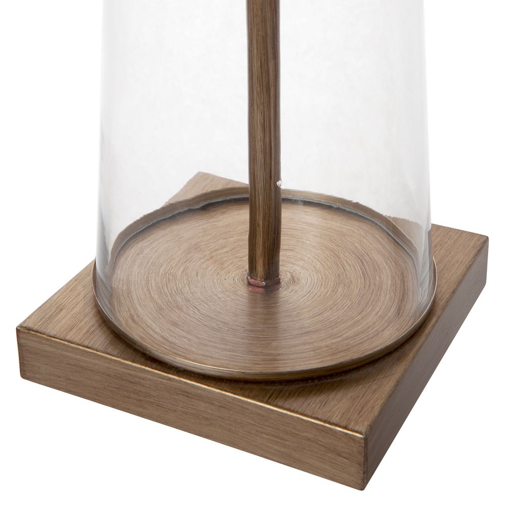 Aspen Table Lamp Antique Gold Base With White Shade - 13309