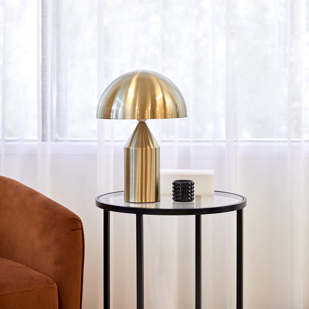 Ajay Table Lamp Matt Brass - 12291
