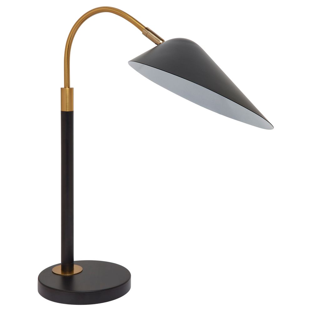 Kenya Desk Lamp Black & Brass - 12316