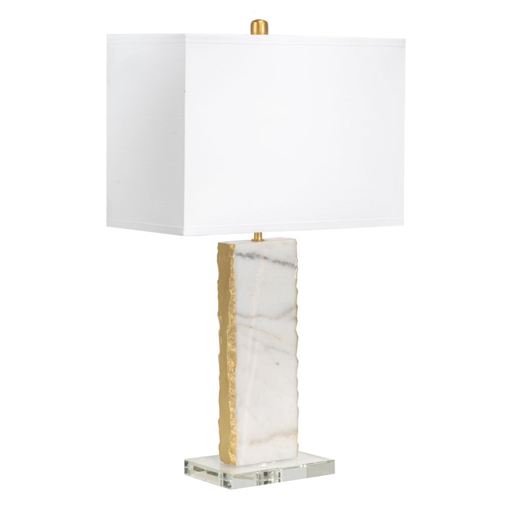 Benicia Table Lamp Gold Base With White Shade - 12358