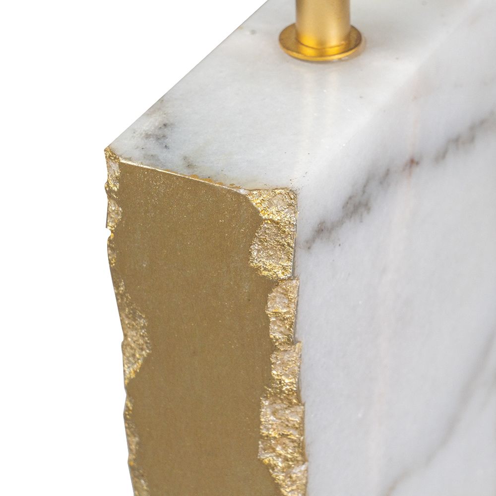 Benicia Table Lamp Gold Base With White Shade - 12358