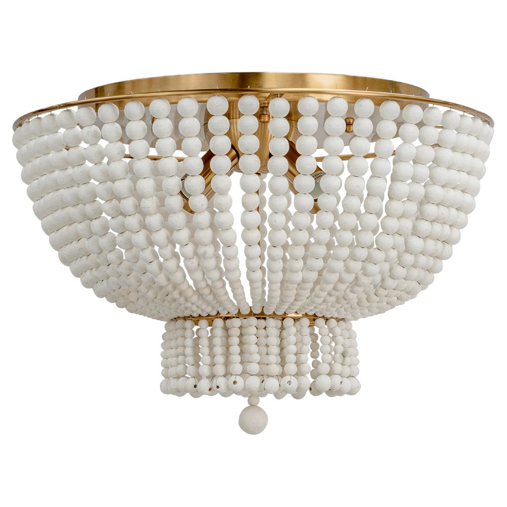 Meadow Lane Beaded Flush Mount Light Antique Gold - 20744